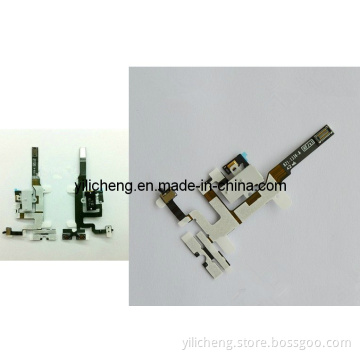 Black & White Headphone Audio Jack Ribbon Volume Power Flex Cable for iPhone 4GS 4s